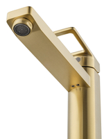 Смеситель для раковины высокий WONZON & WOGHAND FRAME, Брашированное золото (WW-88239010-BG)