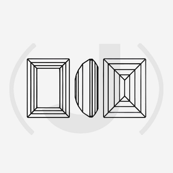 Кристалл Кушон (Сushion), оттенок "Светло-персиковый"/"Light Peach", 12мм