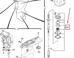 6S1-W0078-01-00 WATER PUMP REPAIR KIT