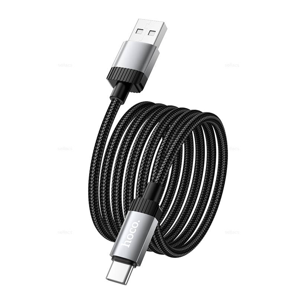 Кабель USB на Type-C 60W Hoco X117 (black)