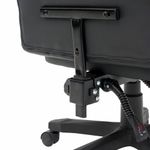 Кресло компьютерное CROMEX "Start GM-105", две подушки, экокожа, черное/красное, 532957