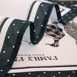 НАБОР ПОЛОТЕНЕЦ "FAMILY FARM",СИНИЙ ,40Х70СМ ТВИЛ,100% ХЛОПОК