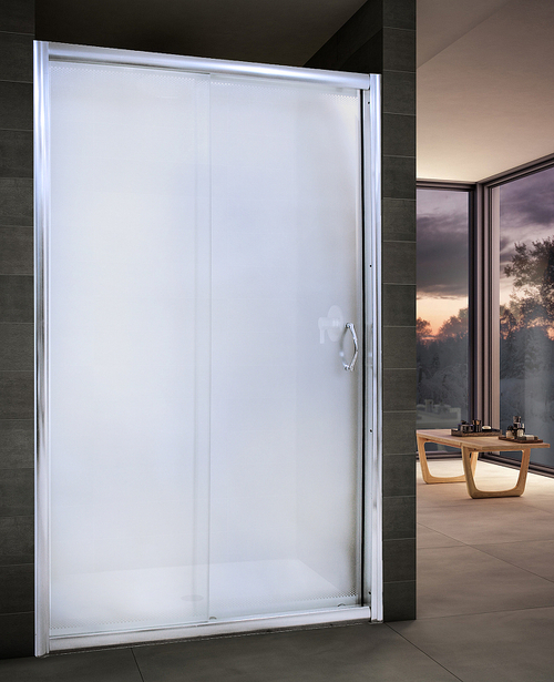 Душевая дверь в нишу River Bering 120 МТ 10000000721 профиль Матовый хром стекло матовое
