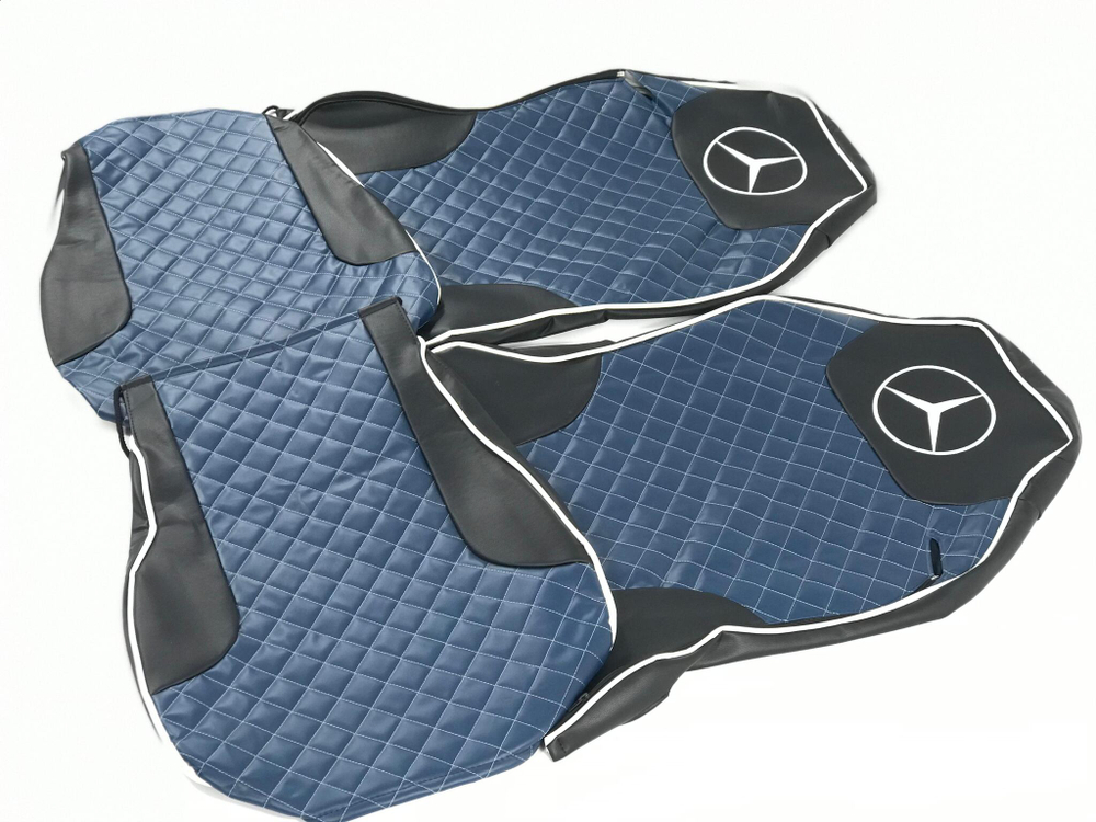 Чехлы Премиум стеганные кожаные MERCEDES MP2/MP3 2004-2013 MR41