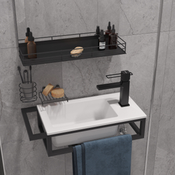 Смеситель для раковины STWORKI Брамминг S40010BK матовый черный