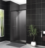 Душевая дверь BelBagno Uno 120 UNO-195-BF-1-120-C-NERO профиль Черный матовый стекло прозрачное