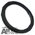 Оплетка на руль круглая Coolpart MAXIMAL (38*38) НАТУР КОЖА черный/черный 741BL-BL