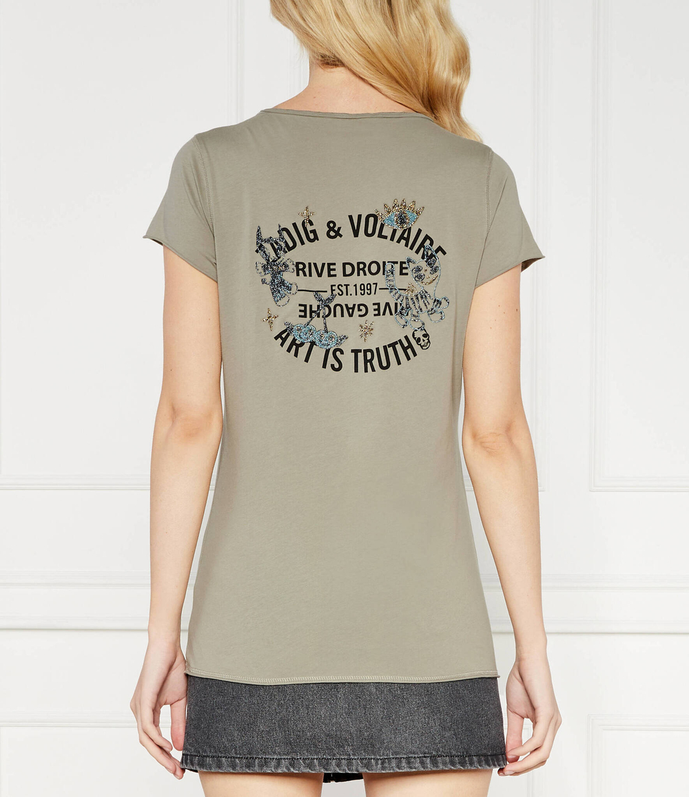 Футболка TUNISIEN Zadig&amp;Voltaire - хаки(JWTN00431)