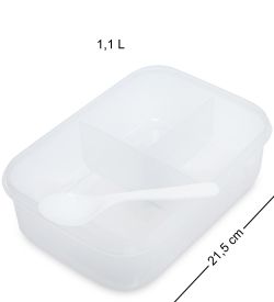 GAEM Home HM-01/29-B Ланч-бокс 1500 мл с ложкой