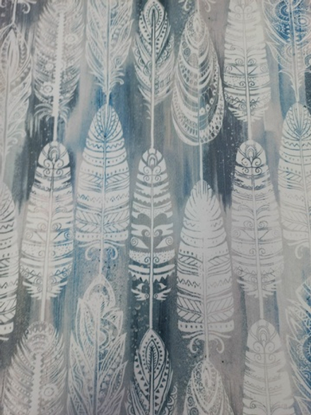 Футер 3х нитка начес Перья