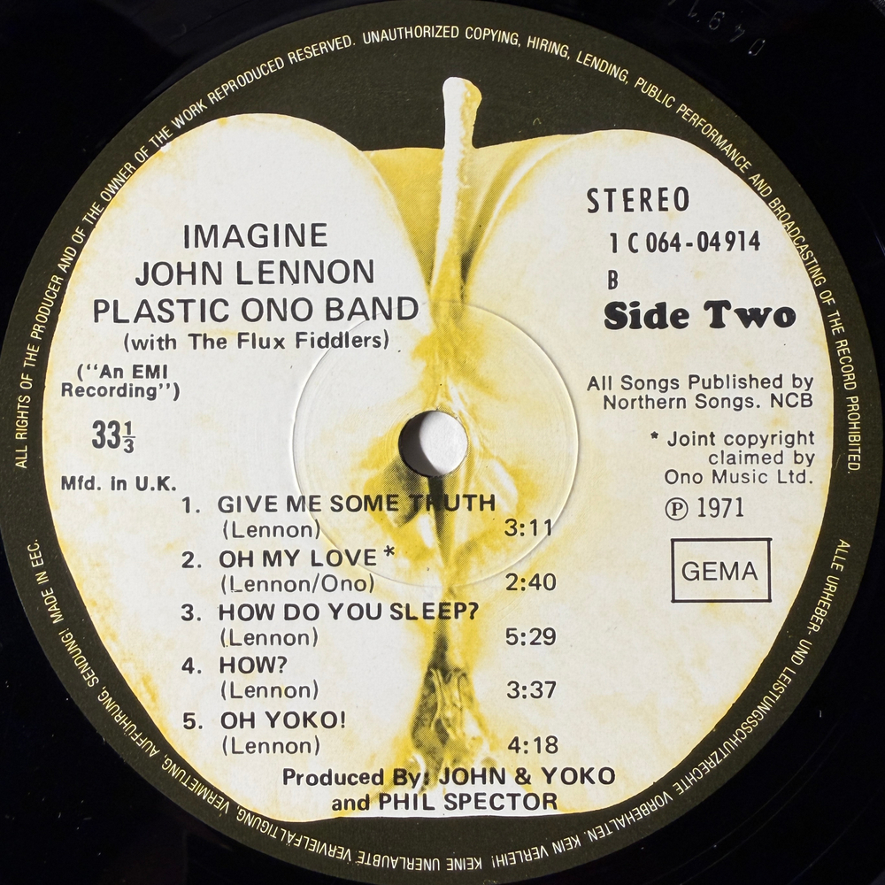 John Lennon ‎– Imagine (Германия 1973г.) Т