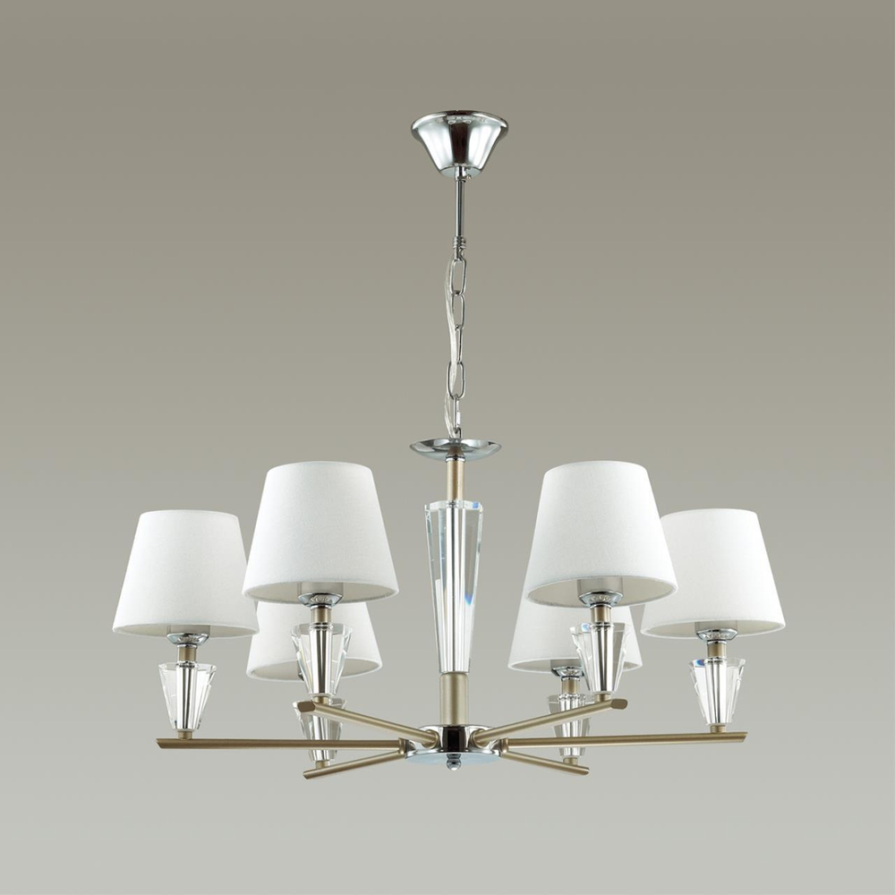 3733/6 NEOCLASSI LN19 68 хром, золотой Люстра E27 6*60W 220V LORAINE