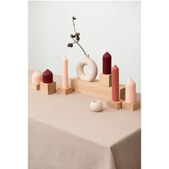 Скатерть из стираного льна бежевого цвета Essential, 170х170 см