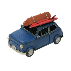 R&D Ретро-автомобиль 60-е гг. XX в. с лодкой на багажнике