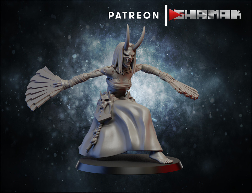 Drukhari Wyches Ведьма Друкхари №3 миниатюра для dnd, днд, pathfinder, фентези, Настольная игра, НРИ, Варгейм, РПГ