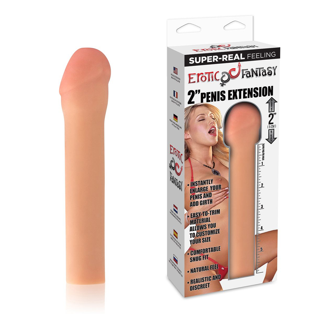 Насадка для увеличения члена на 5 см реалистичная GIRTH EXTENDER