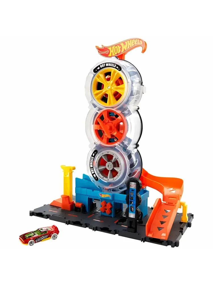 Игровой набор трек Сити Шиномонтажная мастерская HDP02