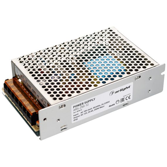 Блок питания Arlight ARS-250 12V 250W IP20 20,8A 023612