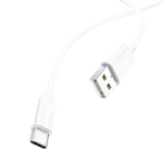 Кабель USB - TypeC BOROFONE BX55 Silicone (белый) 1м