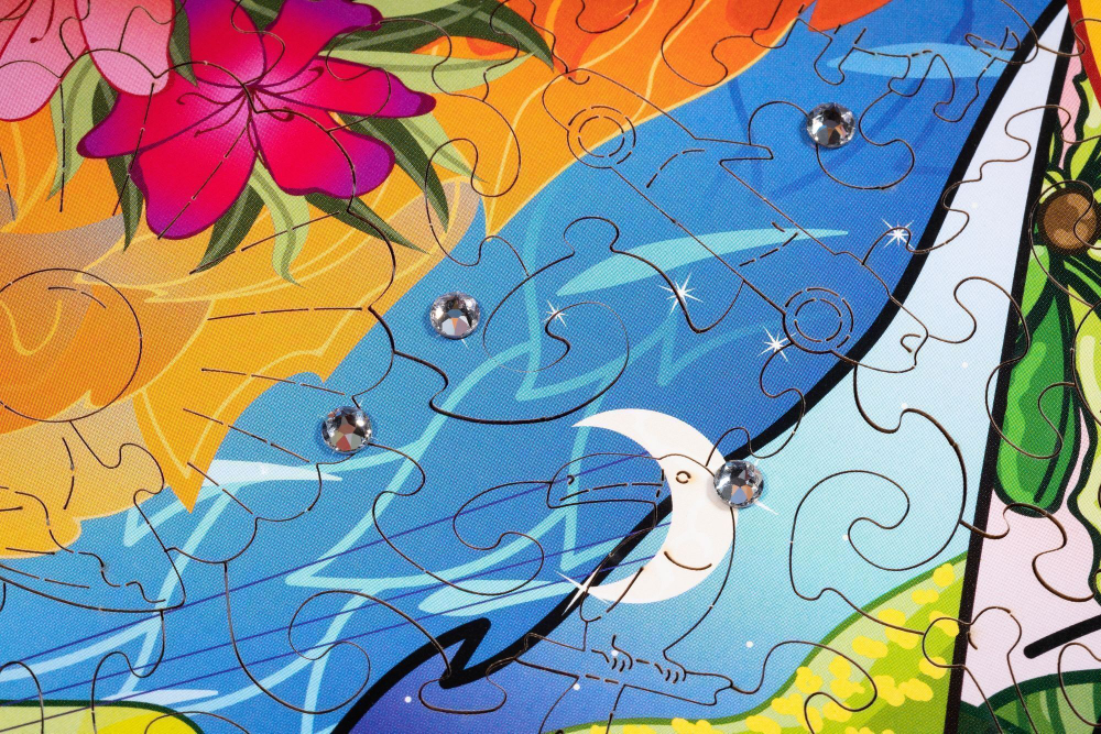 Деревянный пазл Wood Trick Лабрадор-Серфингист (46x35 см)