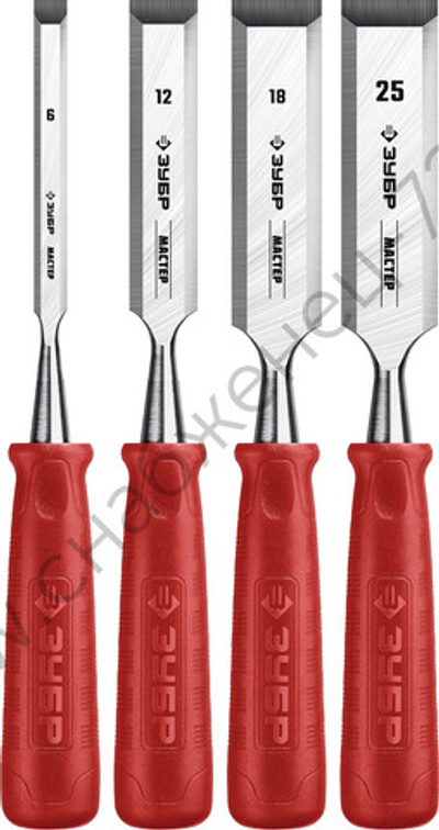 ЗУБР 4 шт, Набор стамесок (18094-H4)