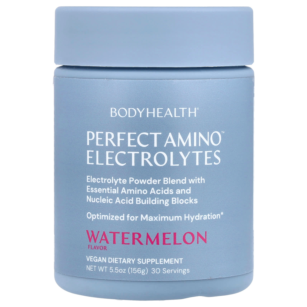 BodyHealth, Perfect Amino ™, электролиты, арбуз, 156 г (5,5 унции)