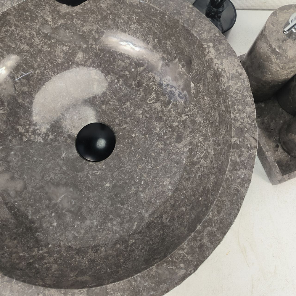 Раковина из мрамора Erozy Grey EM-64671 46*46*15 0185