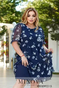 Платье 22-13-синий Minova