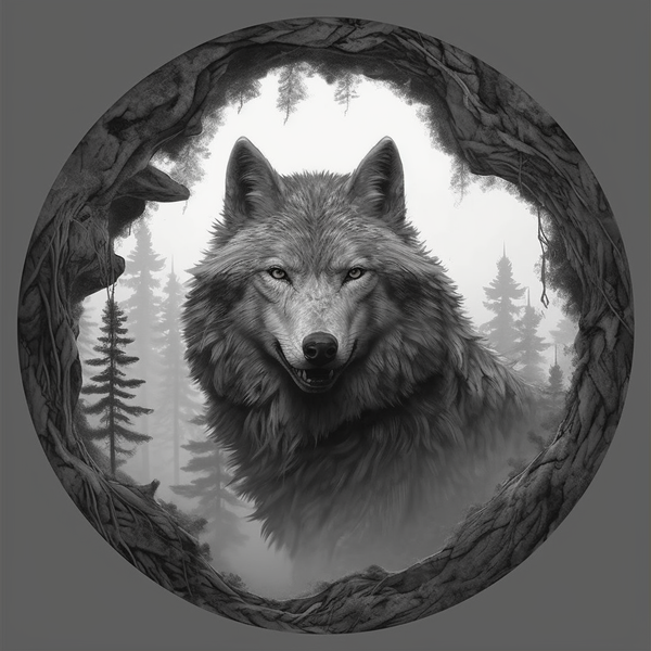 Сила и духовность волка на футболке: модный образ с символическим значением