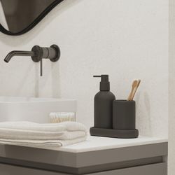 Подставка для ванных принадлежностей Slim, черная, малая