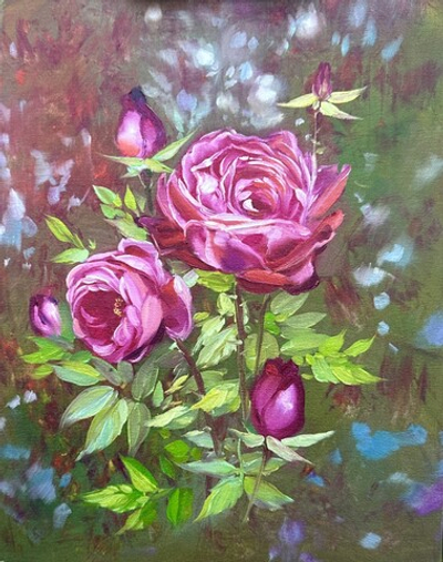 Роза в саду