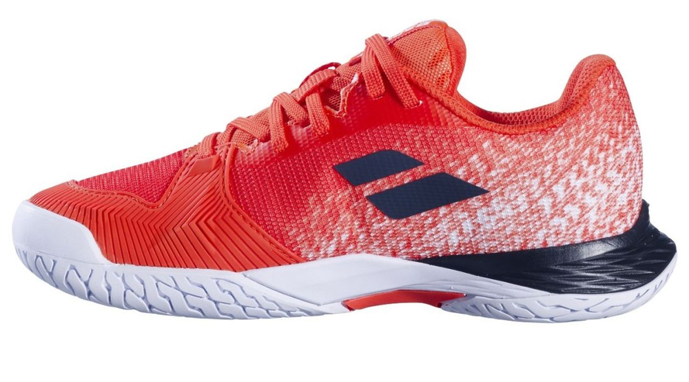 Детские теннисные кроссовки Babolat Jet Mach 3 Junior All Court - strike red/white