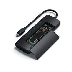 Хаб Satechi ST-UCHSEK USB-C Hybrid Multiport Adapter, (with SSD Enclosure, 2xUSB 3.1, USB Type-C, HDMI), черный