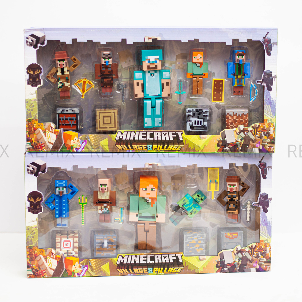 Набор фигурок Minecraft 19631 (майнкрафт)
