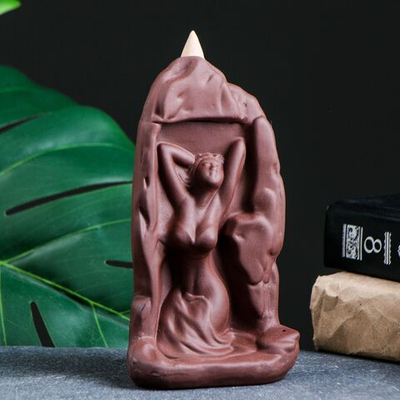 Подставка для благовоний «Девушка в скале» с аромаконусами