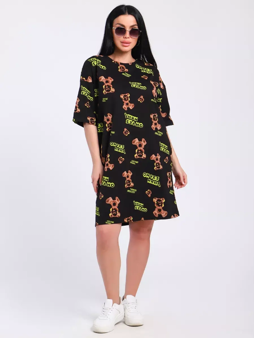 Платье-футболка спортивное оверсайз