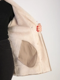 Дубленка зимняя натуральная оверсайз