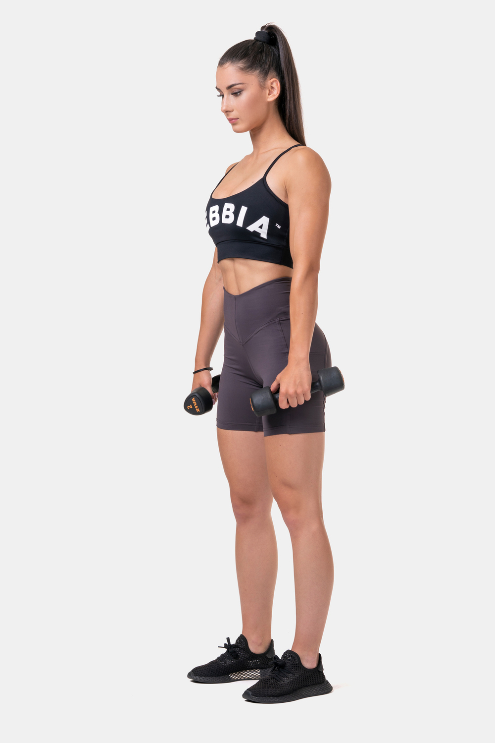 Велосипедки High-waist Fit & Smart biker shorts 575 Каштановые
