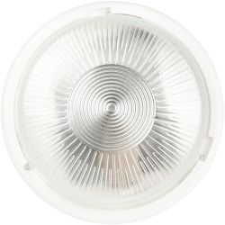 Светильник ЭРА НБО 05-100-001 с ободком Рондо пластик/стекло IP44 E27 max 100Вт круглый белый