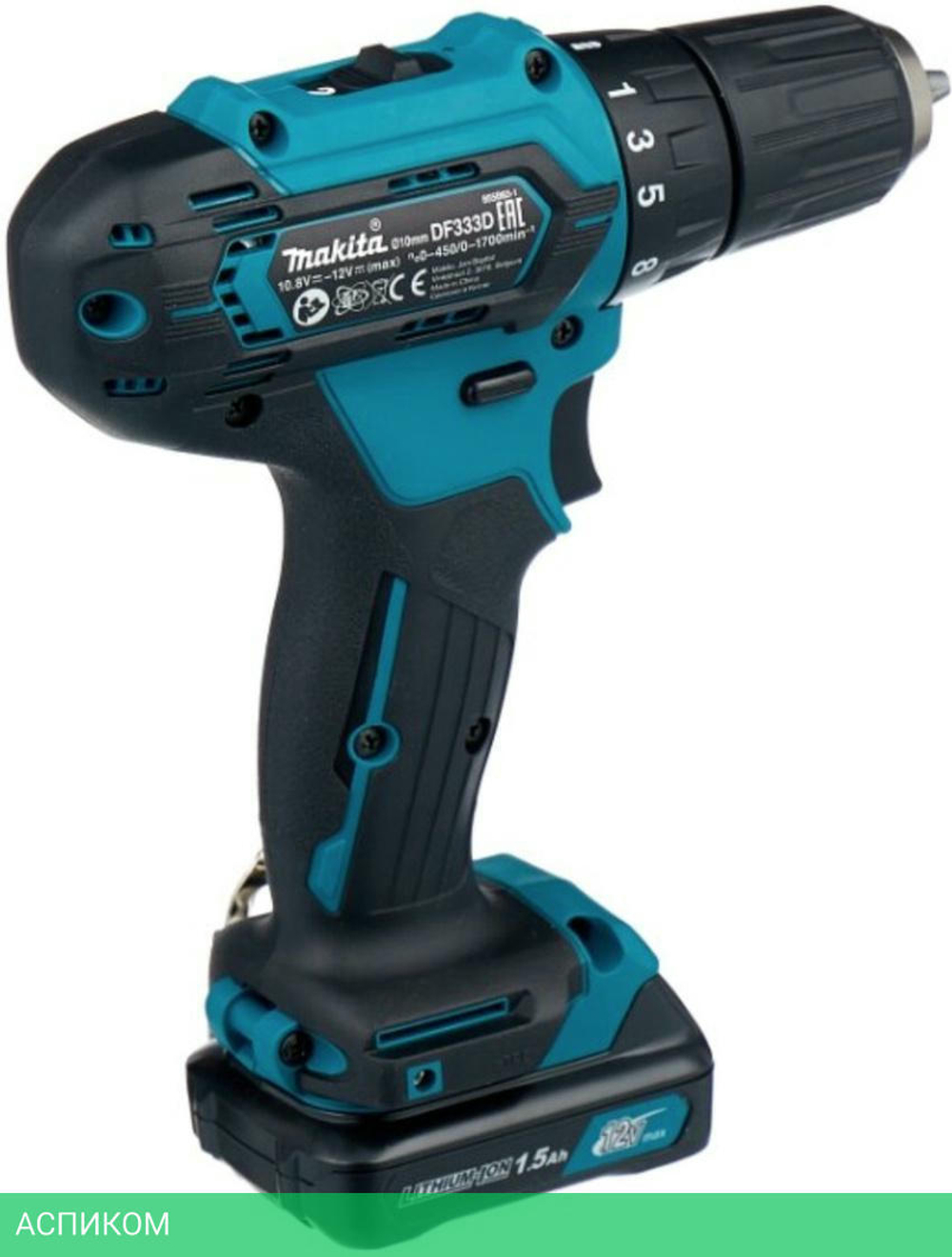 Дрель-шуруповерт Makita DF333DWYE