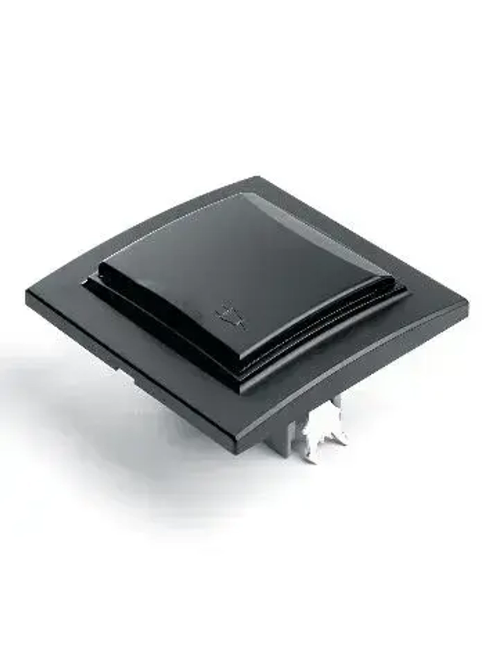 Розетка 1-местная c/з с крышкой STEKKER, PST16-9012-03, 250В, 16А, с защитной шторкой, серия Эрна, черный 39481