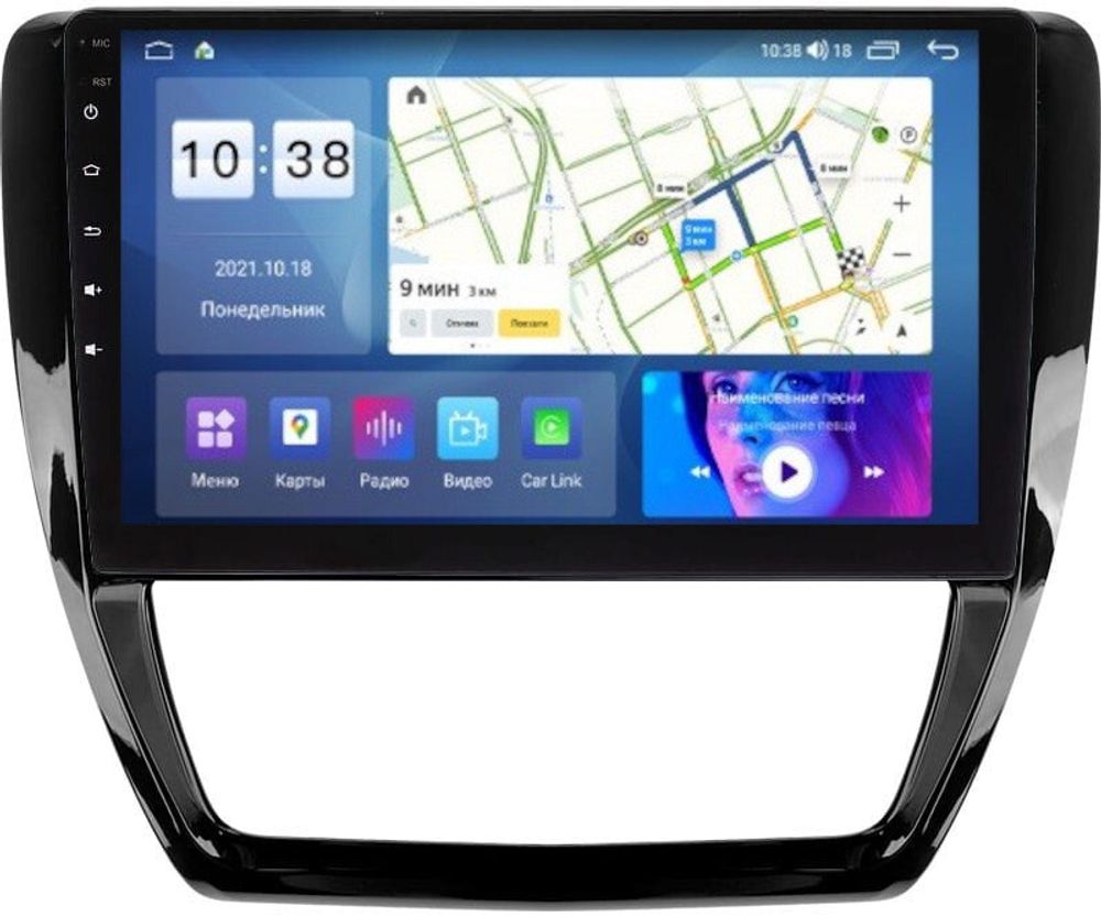 Магнитола Volkswagen Jetta 6 2011-2018 - Parafar PF905FHD на Android 13, 8-ядер, 2Гб+32Гб, CarPlay, 4G SIM-слот