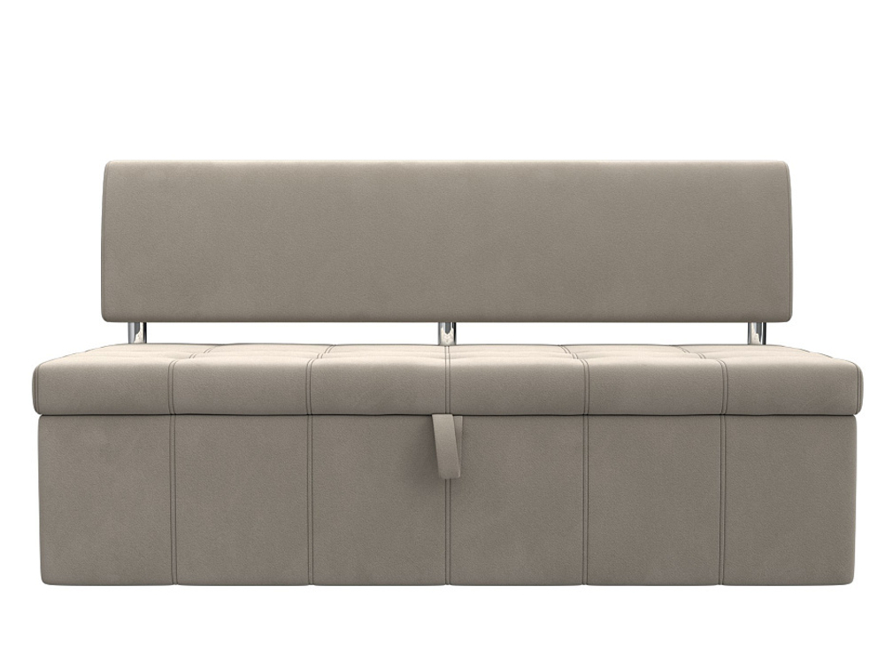 Диван кухонный прямой Стоун, Бежевый, Микровельвет, 115972