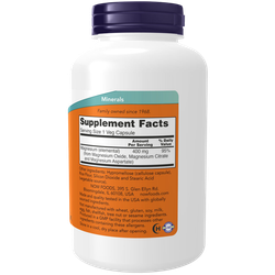 Now Foods Magnesium caps 400 mg 180 veg capsules, Магний