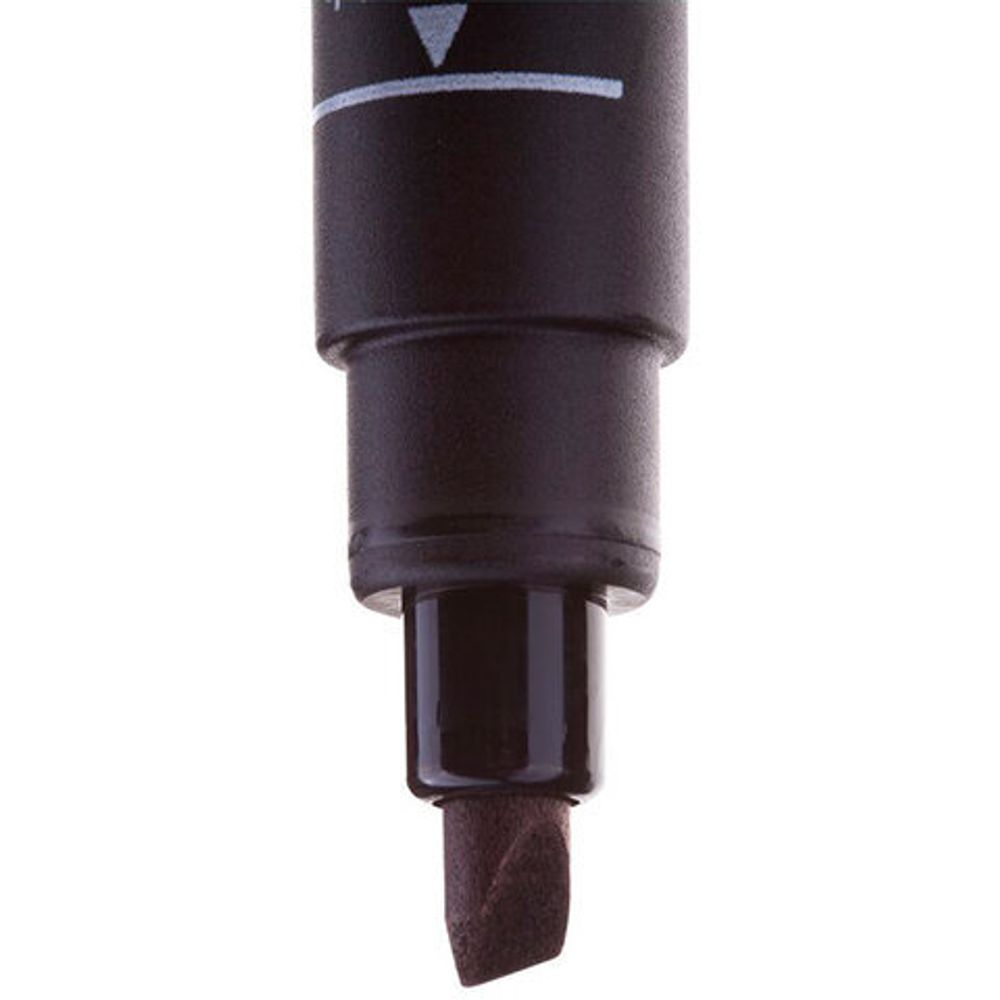 Маркер перманент. CENTROPEN PERMANENT 1-4,6 мм черный скошенный