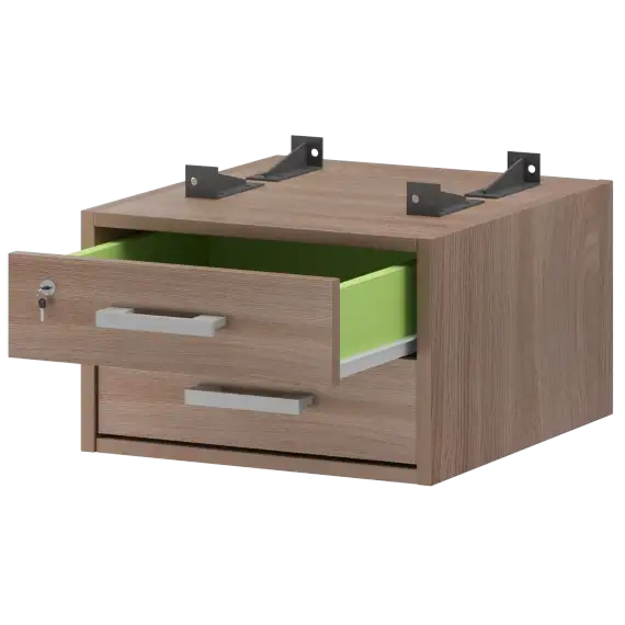 Тумба подвесная для столов на м/каркасе гл.600 мм АМТ2-02М.60  432x470x296 Арго-М