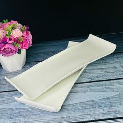 Lenardi 118-030 Набор из 2 прямоугольных блюд 40,5см BIANCO в под.уп.(х12)Фарфор