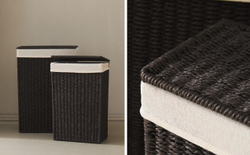 Zara Home Корзина из металла, цвет бежевый, 55 см