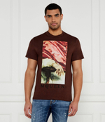 Футболка Alexander McQueen - коричневый(815011 QTADA)