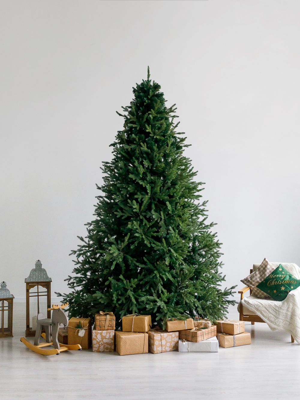 Большая елка «Финская» (Литая+пвх) 4 м